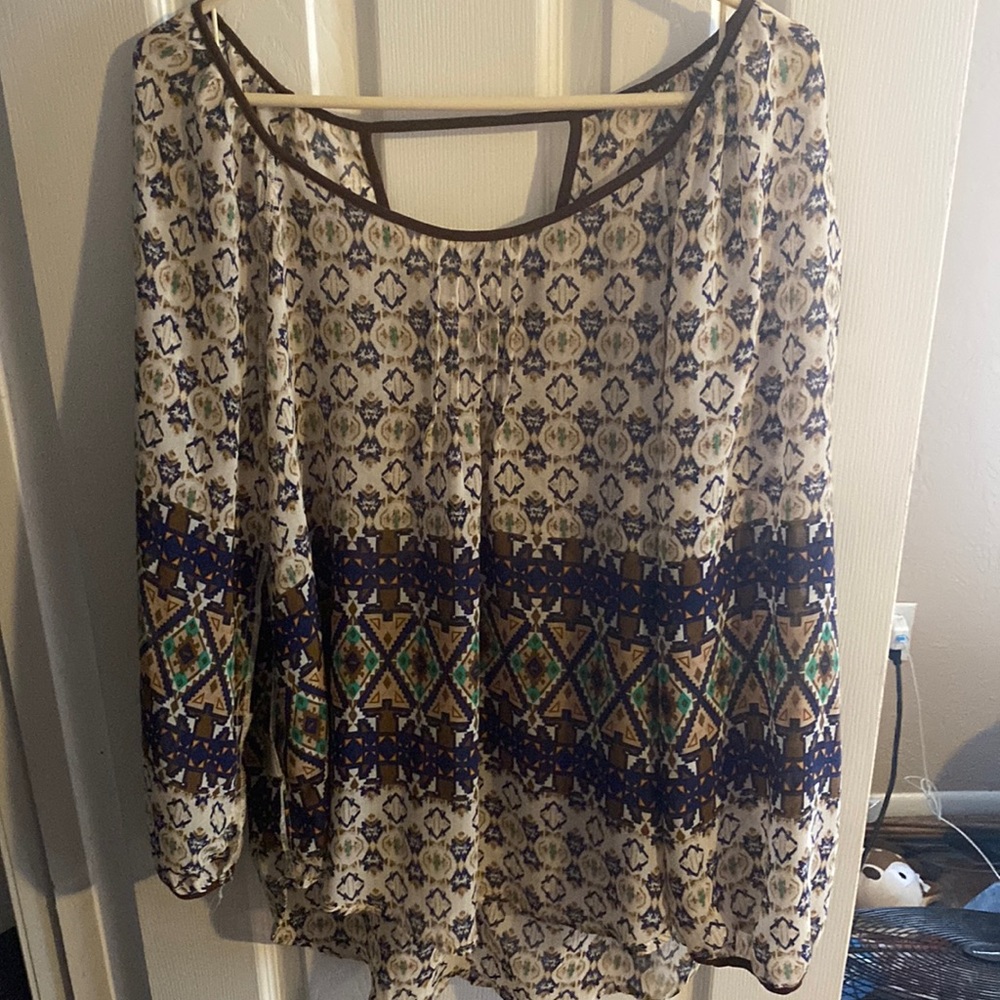 Chiffon printed blouse